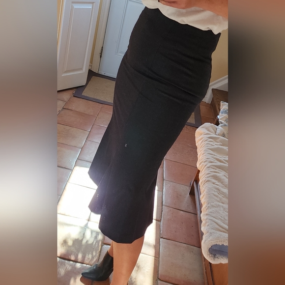 Escada charcoal gray Fluted-Hem Skirt - Picture 4 of 6